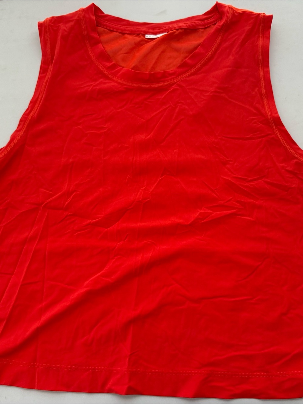 Athleta Red Sleeveless Tank Top M